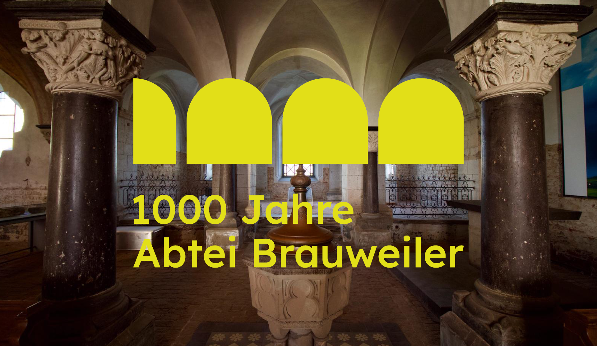 Logo des Jubiläums 2024 der Abtei Brauweiler
