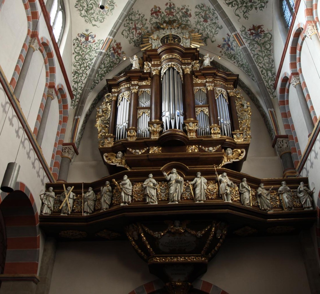 Foto der Orgel in der Abteikirche